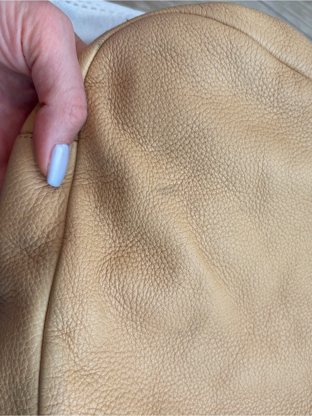 CHANEL Beige Leather CC-Topped Tote - Picture 9 of 12